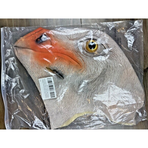 Ifkoo Funny Ostrich Mask Latex Bird Head Halloween New - Picture 1 of 2